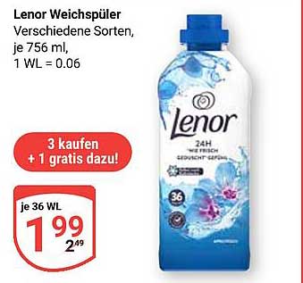 Lenor Weichspüler Verschiedene Sorten, je 756 ml