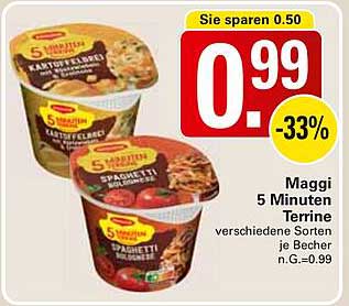Maggi 5 Minuten Terrine - verschiedene Sorten je Becher