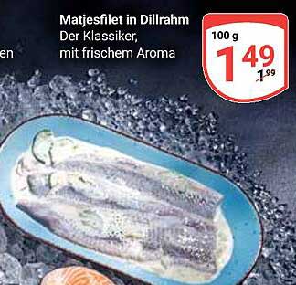 Matjesfilet in Dillrahm - Der Klassiker, mit frischem Aroma