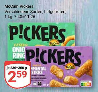 McCain Pickers - Verschiedene Sorten, tiefgefroren