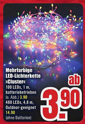 Mehrfarbige LED-Lichterkette „Cluster“