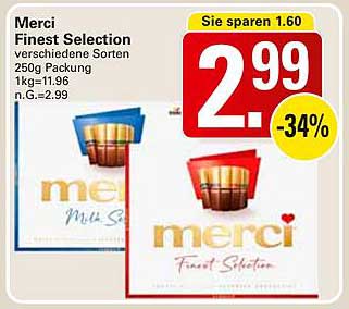 Merci Finest Selection 250g Packung