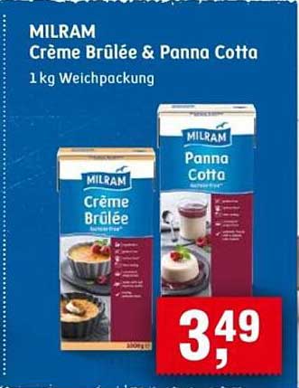 MILRAM Crème Brûlée & Panna Cotta 1 kg Weichpackung