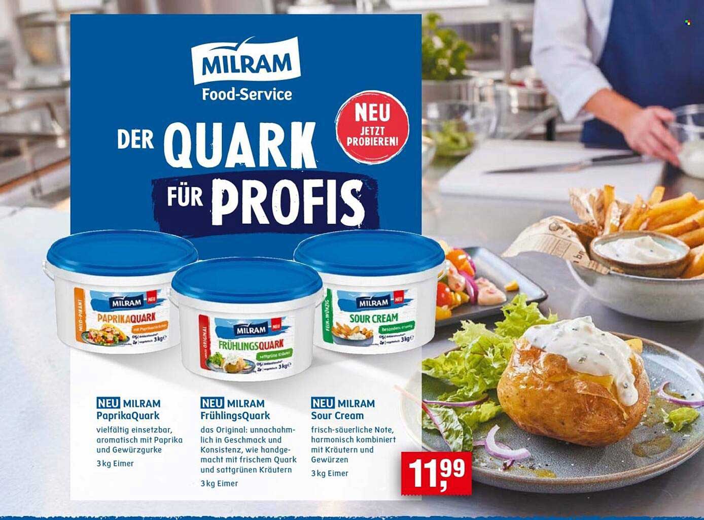 MILRAM Quark für Profis – Neuheiten im Handelshof-Prospekt