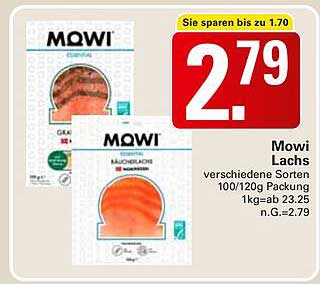 Mowi Lachs verschiedene Sorten 100/120g Packung