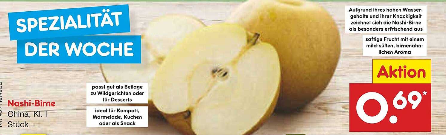 Nashi-Birne, China, Kl. I, Stück