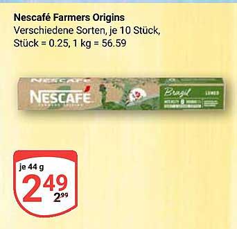 Nescafé Farmers Origins - Verschiedene Sorten, je 10 Stück