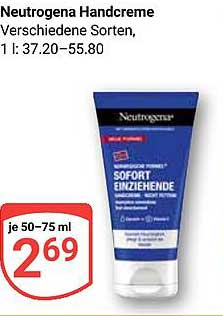 Neutrogena Handcreme – verschiedene Sorten