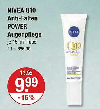 NIVEA Q10 Anti-Falten POWER Augenpflege 15 ml