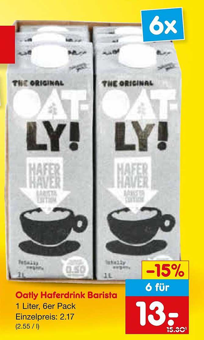 Oatly Haferdrink Barista, 6er Pack