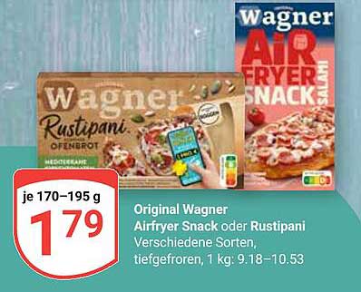 Original Wagner Airfryer Snack oder Rustipani