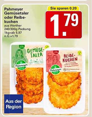 Pahmeyer Gemüsetaler oder Reibekuchen