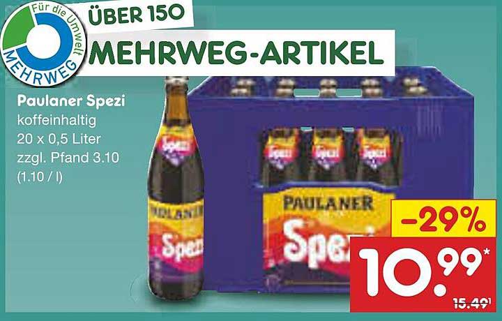 Paulaner Spezi Kasten 20 x 0,5 Liter