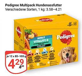 Pedigree Multipack Hundenassfutter, 12 x 85-100 g