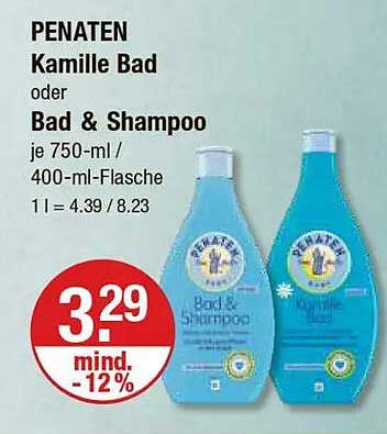 PENATEN Kamille Bad oder Bad & Shampoo je 750-ml / 400-ml-Flasche