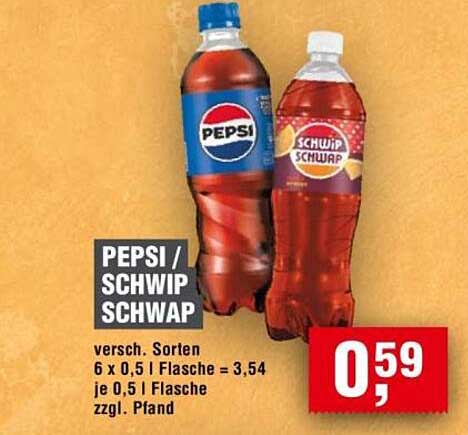 PEPSI / SCHWIP SCHWAP - Verschiedene Sorten