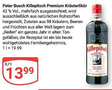 Peter Busch Killepitsch Premium Kräuterlikör 0,7 l