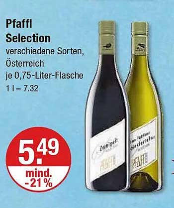 Pfaffl Selection - Verschiedene Sorten aus Österreich