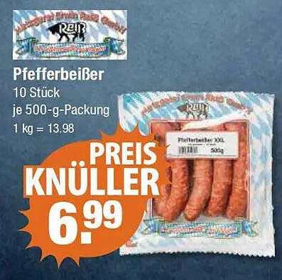Pfefferbeißer - 10 Stück je 500-g-Packung