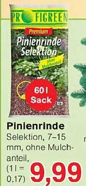 Pinienrinde Selektion, 7-15 mm, ohne Mulchanteil