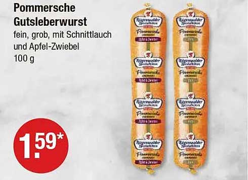 Pommersche Gutsleberwurst 100 g