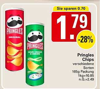 Pringles Chips - verschiedene Sorten