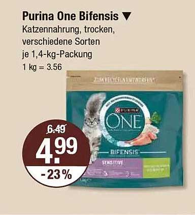 Purina One Bifensis Katzennahrung, trocken, verschiedene Sorten je 1,4-kg-Packung