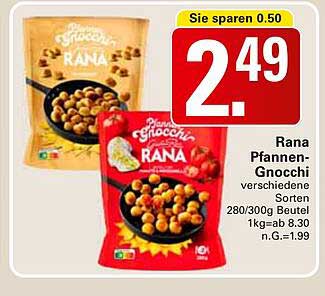 Rana Pfannen-Gnocchi - Verschiedene Sorten 280/300g Beutel