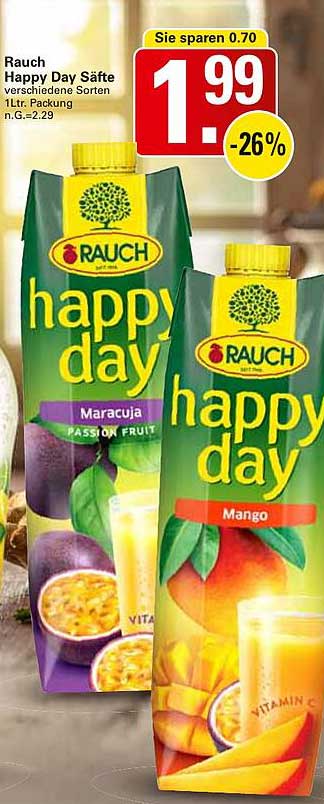 Rauch Happy Day Säfte – verschiedene Sorten 1L