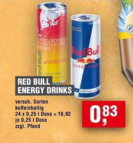 RED BULL ENERGY DRINKS