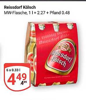 Reissdorf Kölsch 6er Pack (0,33 L Flaschen)