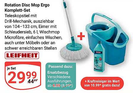 Rotation Disc Mop Ergo Komplett-Set