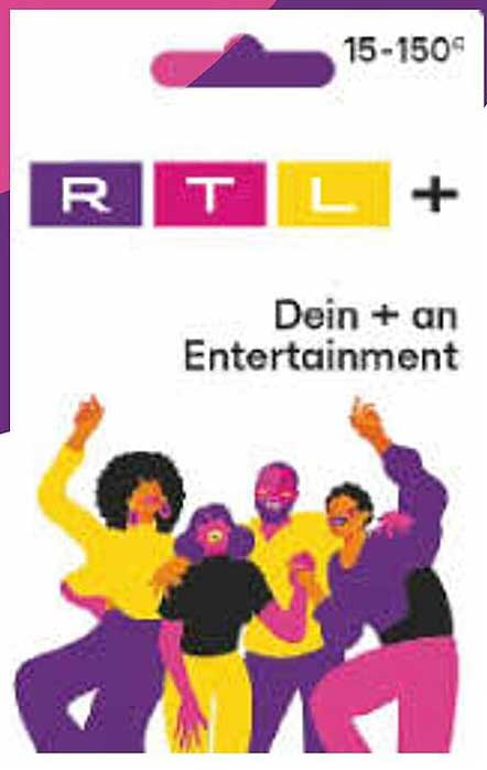 RTL+ Geschenkkarte 15-150€