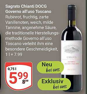 Sagrato Chianti DOCG Governo all'uso Toscano