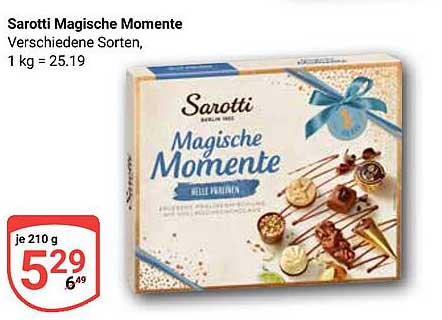 Sarotti Magische Momente - Verschiedene Sorten