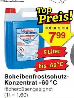 Scheibenfrostschutz-Konzentrat -60 °C (5 Liter)