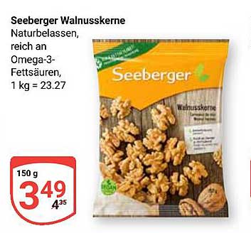 Seeberger Walnüsse 150 g - Natürlich gut für Ihre Gesundheit