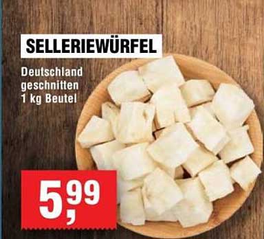 SELLERIEWÜRFEL - Deutschland geschnitten, 1 kg Beutel