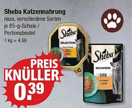 Sheba Katzennahrung - nasses Futter in verschiedenen Sorten (85-g-Schale / Portionsbeutel)