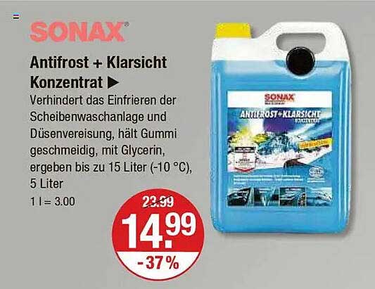 SONAX Antifrost + Klarsicht Konzentrate