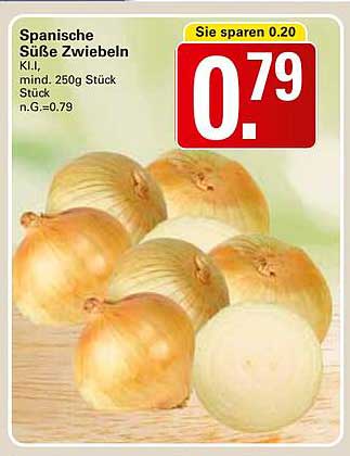 Spanische Süße Zwiebeln KIL, mind. 250g Stück
