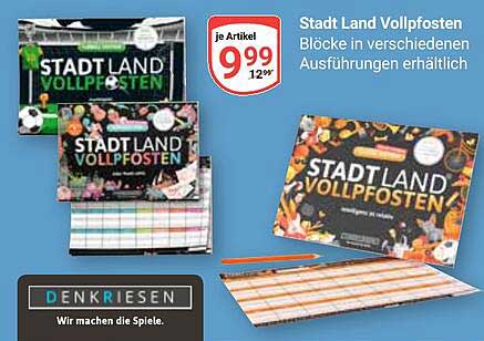 Stadt Land Vollpfosten