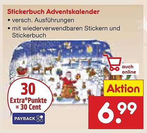 Stickerbuch Adventskalender