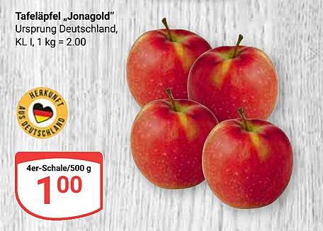 Tafeläpfel „Jonagold“ - 4er-Schale (500 g)