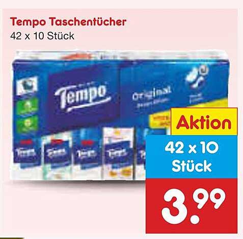Tempo Taschentücher 42 x 10 Stück