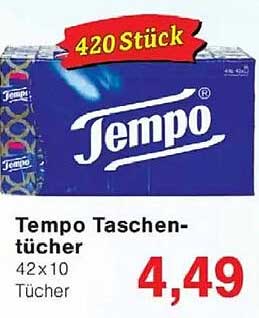 Tempo Taschentücher 420 Stück