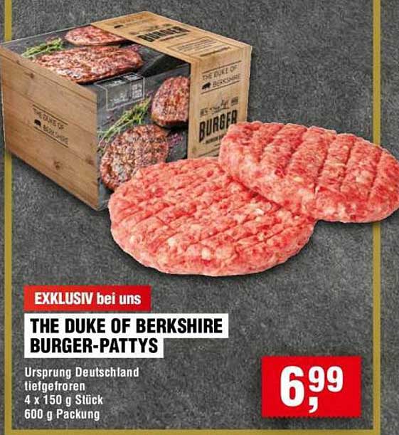 THE DUKE OF BERKSHIRE BURGER-PATTYS