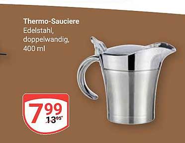 Thermo-Saucierer Edelstahl, doppelwandig, 400 ml