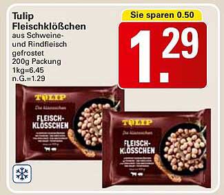 Tulip Fleischklößchen aus Schweine- und Rindfleisch, 200g Packung