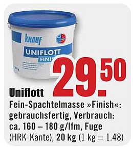 Uniflott Fein-Spachtelmasse »Finish« 20 kg
